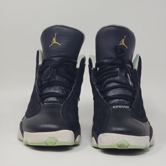 Nike Air Jordan 13 Retro Black Mint Foam GS439358-015 Youth Size 6Y Pre-owned - Picture 5 of 11